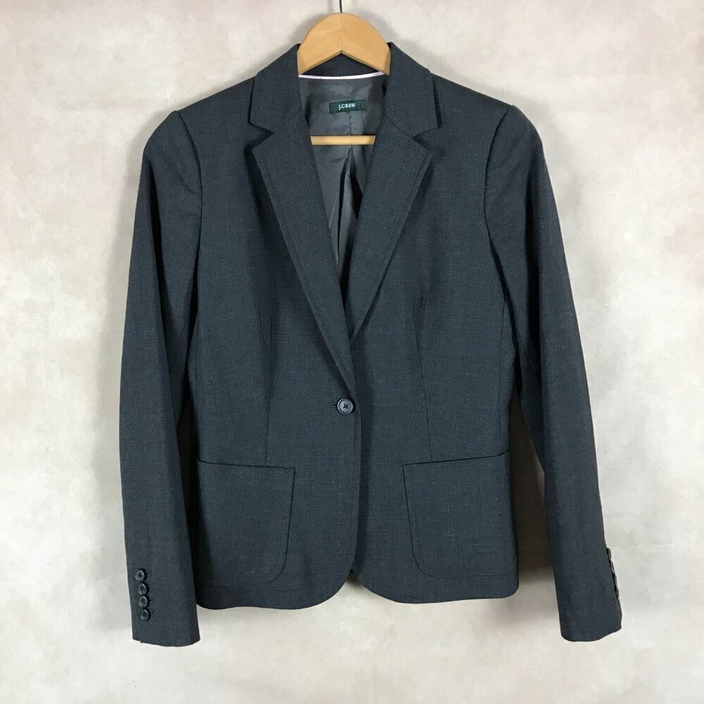 J.CREW Gray Vintage Blazer Size 4 - SMALL